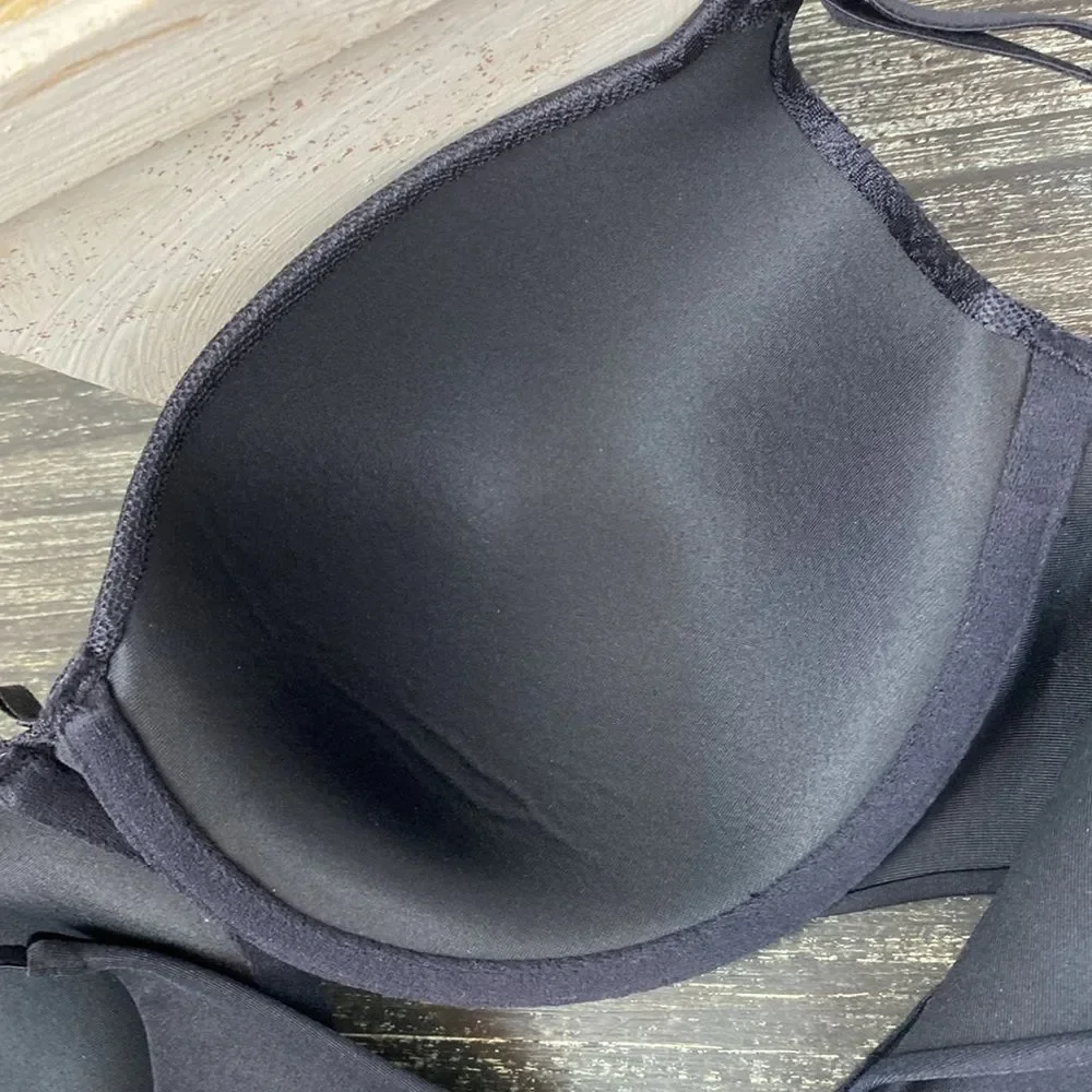 Vanity Fair Black Full Coverage Underwire 75346 Bra 38C NEW